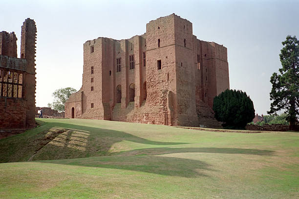 Norman Keep, Ruins of Kenilworth Castle, Warwickshire, England The ruins of the Norman Keep of Kenilworth Castle in Warwickshire, England kenilworth castle stock pictures, royalty-free photos & images