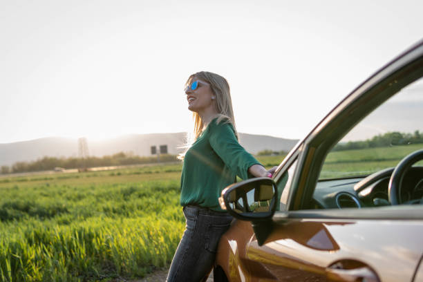 istock Woman resting of driving 1396742737