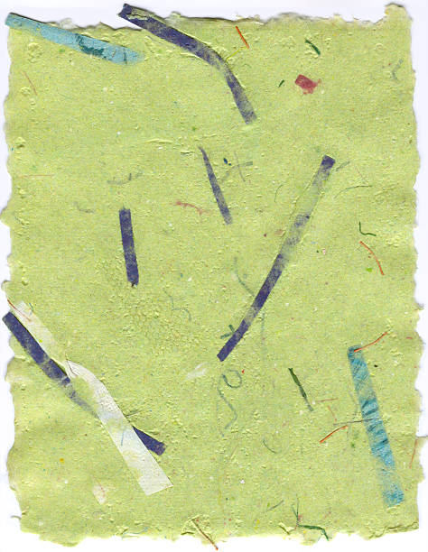 Lipa zielony Ręcznie robiony papier z Deckle – zdjęcie