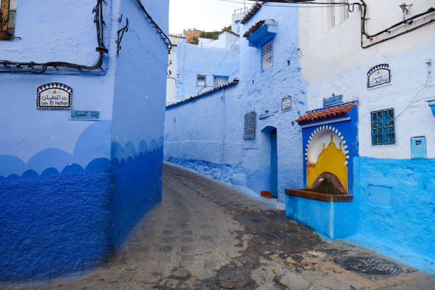 istock Street in Chefchaouen, Morocco 1396744542