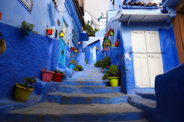 istock Street in Chefchaouen, Morocco 1396744613