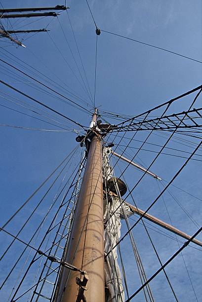 istock Rigging of Sedov old russian ship 139674645