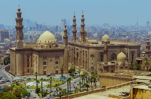 Sultan Hassan Mosque in ancient Egypt in Cairo