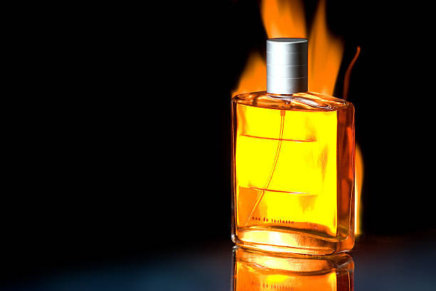 Fire parfume stock photo