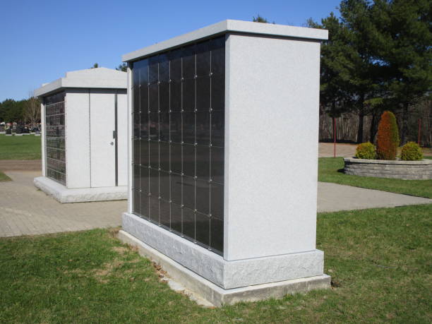 Columbaria in Cemetery two columbaria erected in cemetery cricket trophy stock pictures, royalty-free photos & images