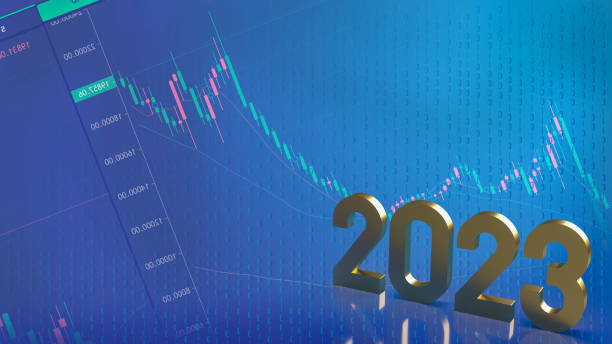 istock number 2023 gold on business background 3d rendering 1396749679