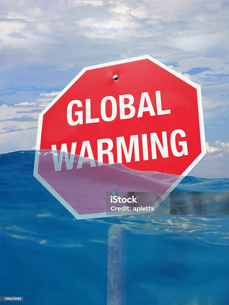 Haltestelle globale Erwärmung - Lizenzfrei Fotografie Stock-Foto
