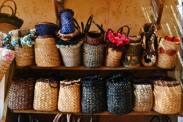 istock The wicker eco-friendly baskets in the market 1396754196