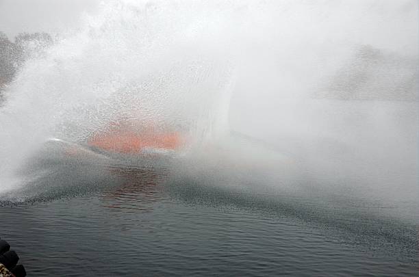 istock Diving lifeboat breaking water surface at great force 139675661