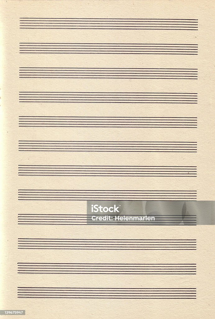 Papel Vintage folha de Música - Royalty-free Abstrato Foto de stock