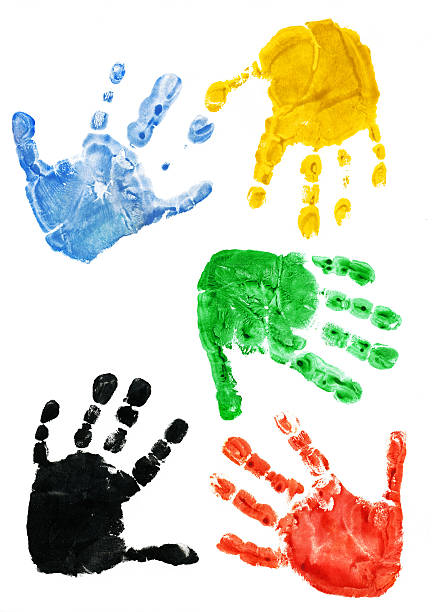 istock Prints hands of the child 139676027