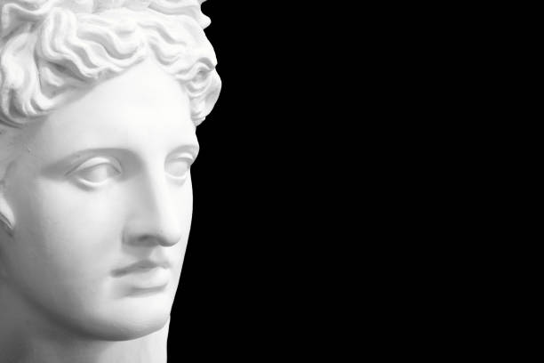 istock white plaster female statue isolated on black background 1396761562