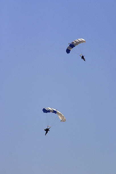 United States Air Force Paratroopers stock photo