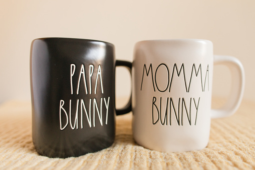 Momma & Papa Mugs For Mother's & Father's Day Morning Coffee.