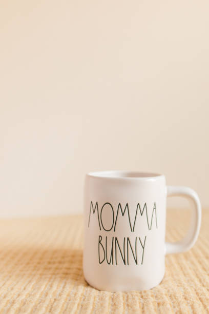 istock White 'Momma Bunny' Mug For Spring, Easter & Mother's Day Morning Coffee in the Spring 1396769012