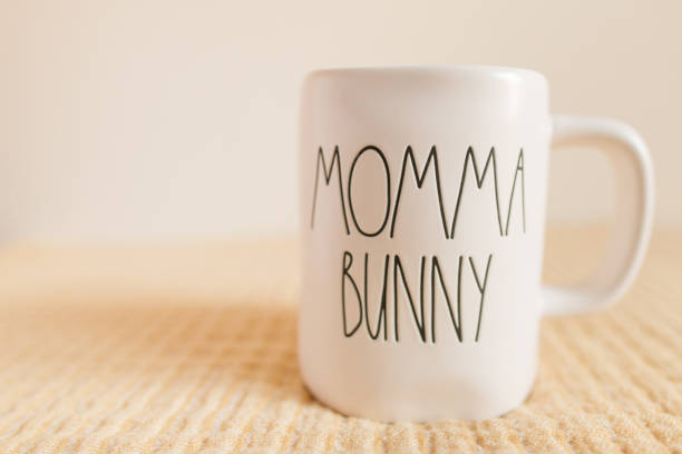 istock White 'Momma Bunny' Mug For Spring, Easter & Mother's Day Morning Coffee in the Spring 1396769101