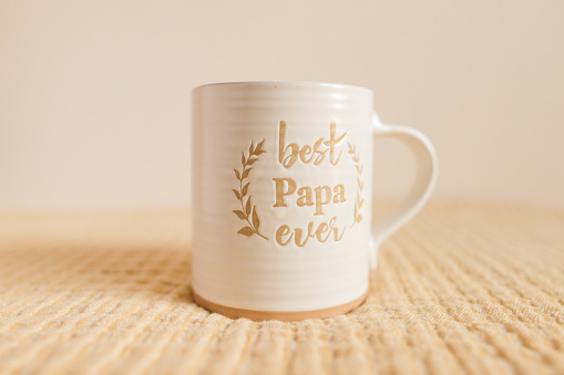 Best Papa Ever Mug For Father's Day Morning Coffee in Bring Morning Natural Light
