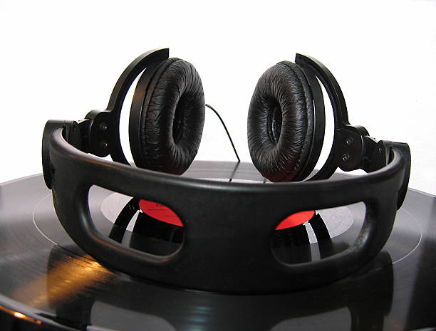 Headphones. stock photo