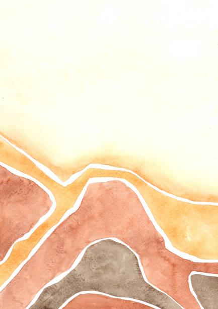 istock Abstract brown color watercolor background for decoration on coffee, rustic and historical concept. 1396774559