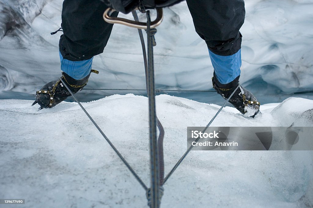 Crevasses Glacial - Foto de stock de Abseiling royalty-free