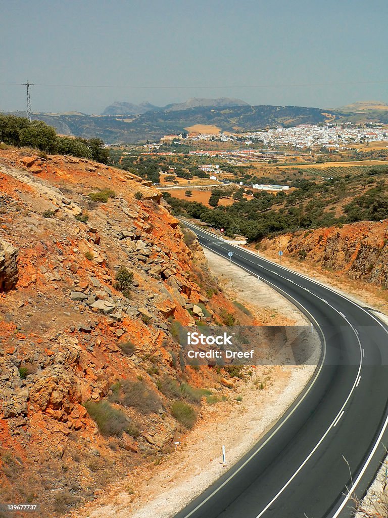 Rua curva - Foto de stock de Andaluzia royalty-free