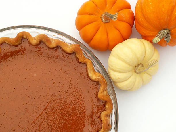pumpkin pie stock photo