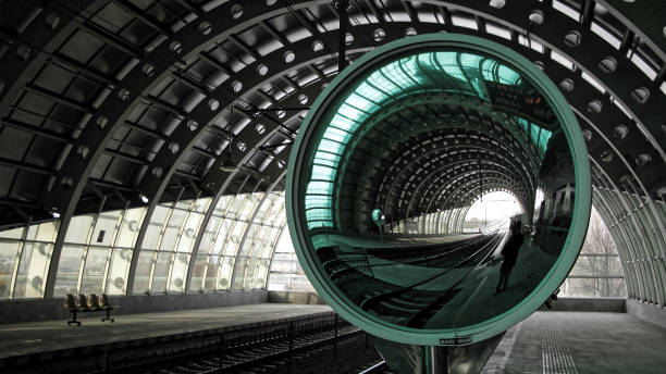 istock A curved mirror in a tunnel 1396784790