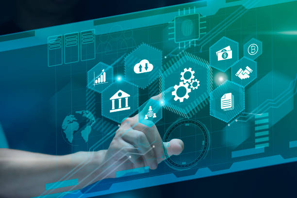 istock Businessman touches virtual screen technology to do online transactions via internet Connect data to the world. concept of global data connection by internet technology, big data system. 1396787651