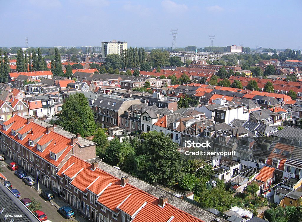 Tejados de Leiden - Foto de stock de Aldea libre de derechos