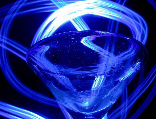 Blue Martini stock photo