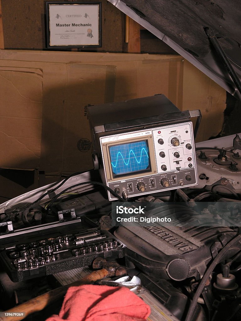 Oscilloscope de Diagnostic automobile - Photo de Oscilloscope libre de droits