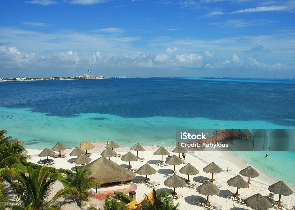 Paradise in Cancun Taken in Cancun, Mexico, from a resort. Cancun Stock Photo