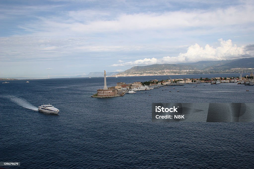 Port in Messina 3 Port at Messina, Italy. Bay of Water Stock Photo