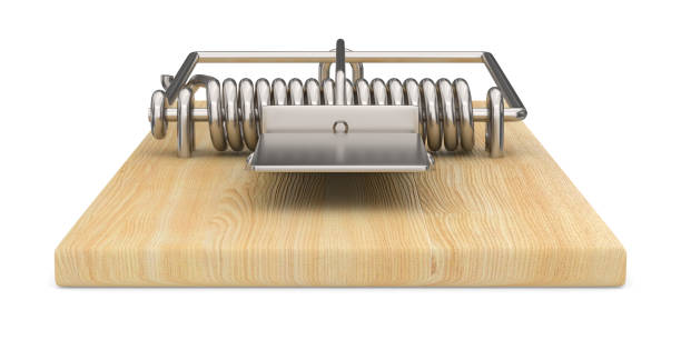 istock mousetrap on white background. Isolated 3D illustration 1396797176