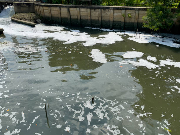 istock Sewage in the canal. 1396797499