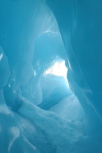 ice cave, New Zealand ice cave, Franz Josef Glacier, New Zealand franz josef glacier photos stock pictures, royalty-free photos & images