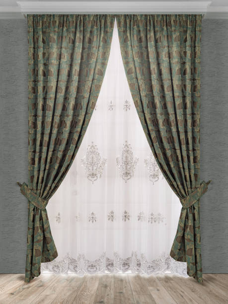 istock A beautiful curtain with a catch. 1396813432