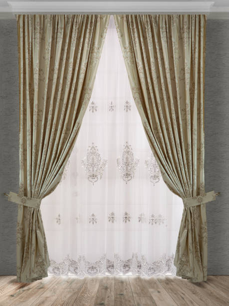 istock A beautiful curtain with a catch. 1396814006