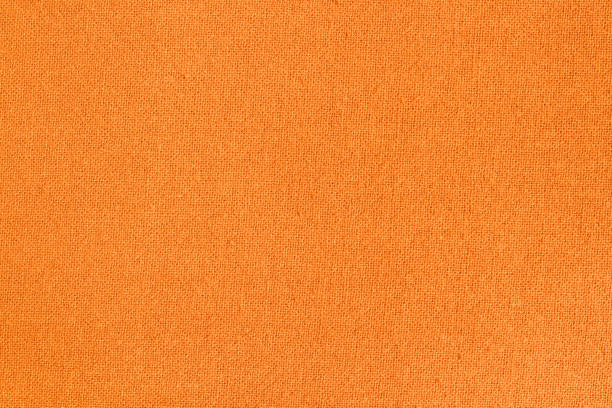 istock Orange cotton fabric cloth texture for background, natural textile pattern. 1396814418