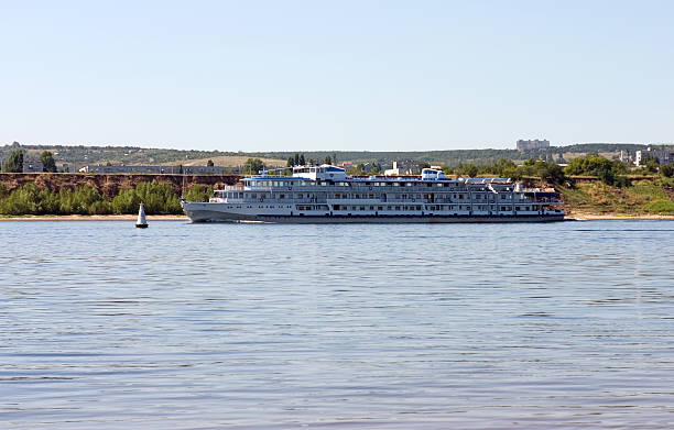 istock Motor ship on Volga river Russia 139681639