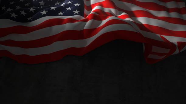istock USA Flag Concrete 1396816834