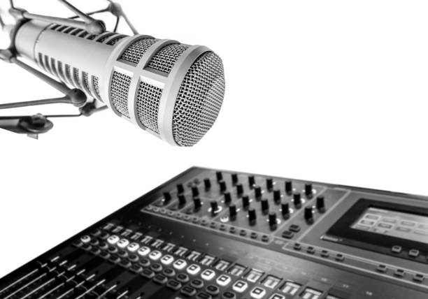 istock Professional microphone and sound mixer 1396817654