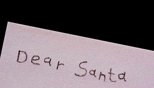 istock Dear Santa isolated on black 139681800