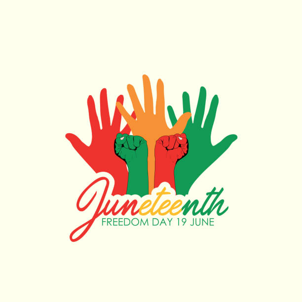 illustrazioni stock, clip art, cartoni animati e icone di tendenza di juneteenth giorno - slavery civil rights history african ethnicity