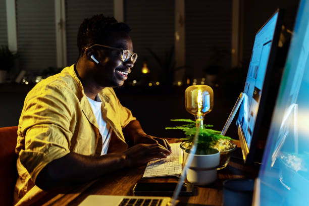 istock Owner at his small online business 1396821251