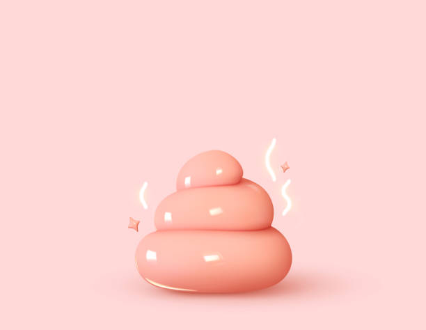istock Poop pink color, cartoon realistic 3d design. Vector illustration 1396822643