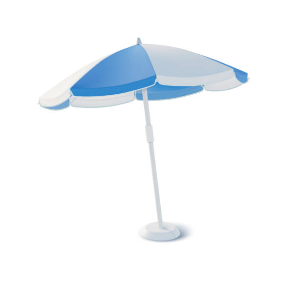 ilustrações de stock, clip art, desenhos animados e ícones de realistic detailed 3d beach umbrella. vector illustration of parasol - parasol vector umbrella beach