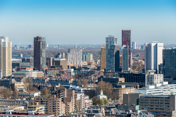 istock Aerial view of the Rotterdam skyline 1396828954