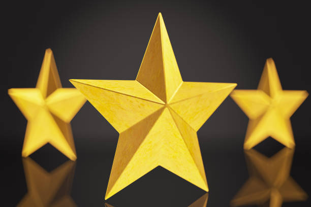 istock Three Golden Star Shapes 1396835238
