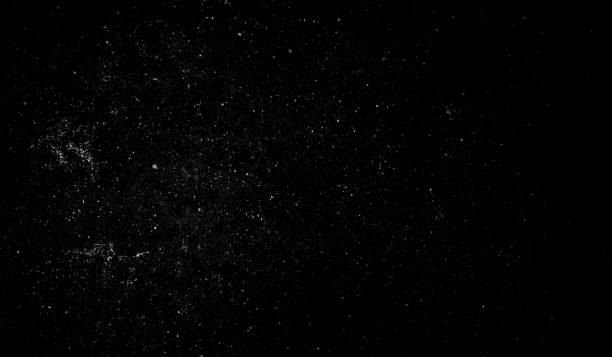 istock Isolated Dust Dirt Particles Salt Snow Powder Spray. Authentic Black Rough Grunge Distressed Overlay Texture Surface. 1396838230